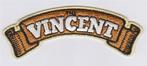 The Vincent stoffen opstrijk patch embleem #1, Motoren, Verzenden, Nieuw