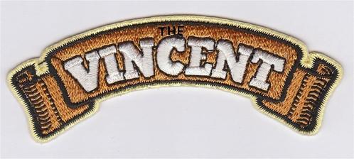 The Vincent stoffen opstrijk patch embleem #1, Motoren, Accessoires | Overige, Nieuw, Verzenden