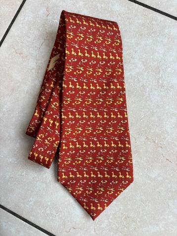 Nieuwe zijden stropdas van Salvatore Ferragamo beschikbaar voor biedingen