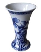 Villeroy & Boch blauw-wit vaasje., Antiek en Kunst, Ophalen