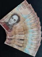 Venezuela: 10 biljetten "100 bolivares" gebruikte 2009-2015, Postzegels en Munten, Bankbiljetten | Azië, Setje, Verzenden, Zuid-Azië