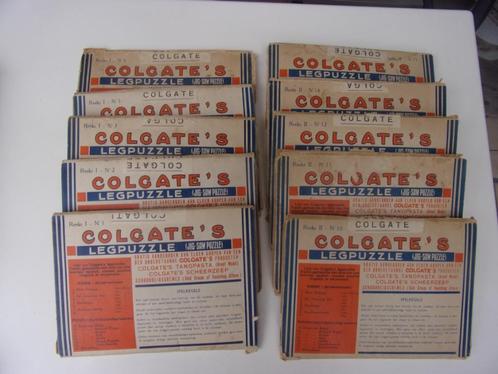 COLGATE's PUZZELS(van voor 1934), Kinderen en Baby's, Speelgoed | Kinderpuzzels, Gebruikt, Ophalen of Verzenden