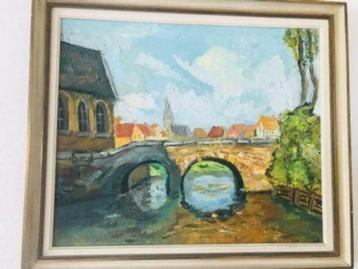 Schilderij dorpskom beschikbaar voor biedingen