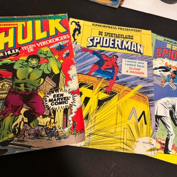 3x stripboeken hulk / spiderman beschikbaar voor biedingen