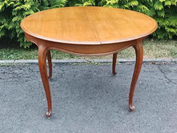 Jolie table ronde 116cm + ses 2 allonges 