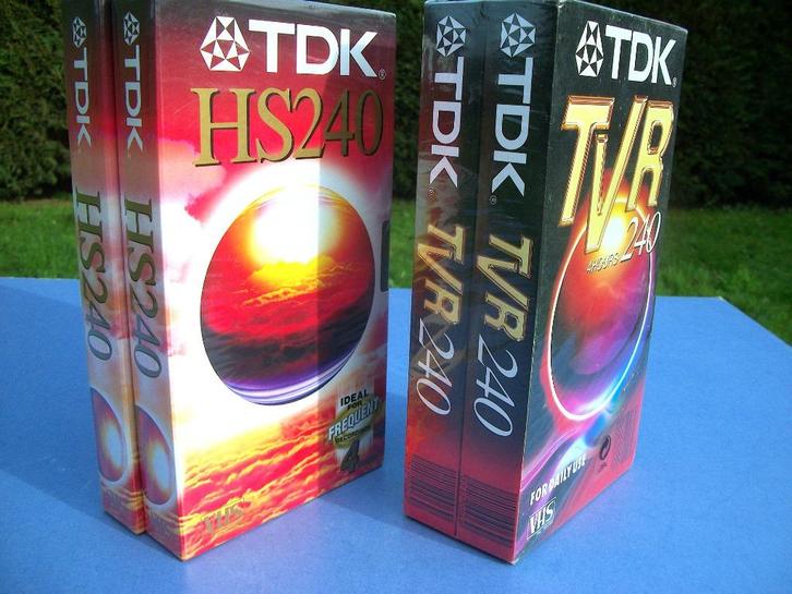 4 X M7 - VHS-videocassette TDK 240 PAL/SECAM - NIEUW, Audio, Tv en Foto, Overige Audio, Tv en Foto, Nieuw, Ophalen of Verzenden