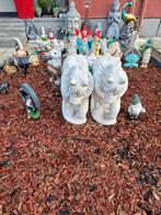 2 betonnen paarden met kar, Jardin & Terrasse, Statues de jardin, Enlèvement