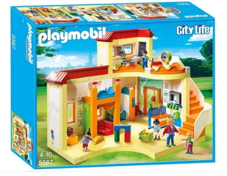 Playmobil Kinderdagverblijf (set 5567), Kinderen en Baby's, Speelgoed | Playmobil, Gebruikt, Complete set, Ophalen