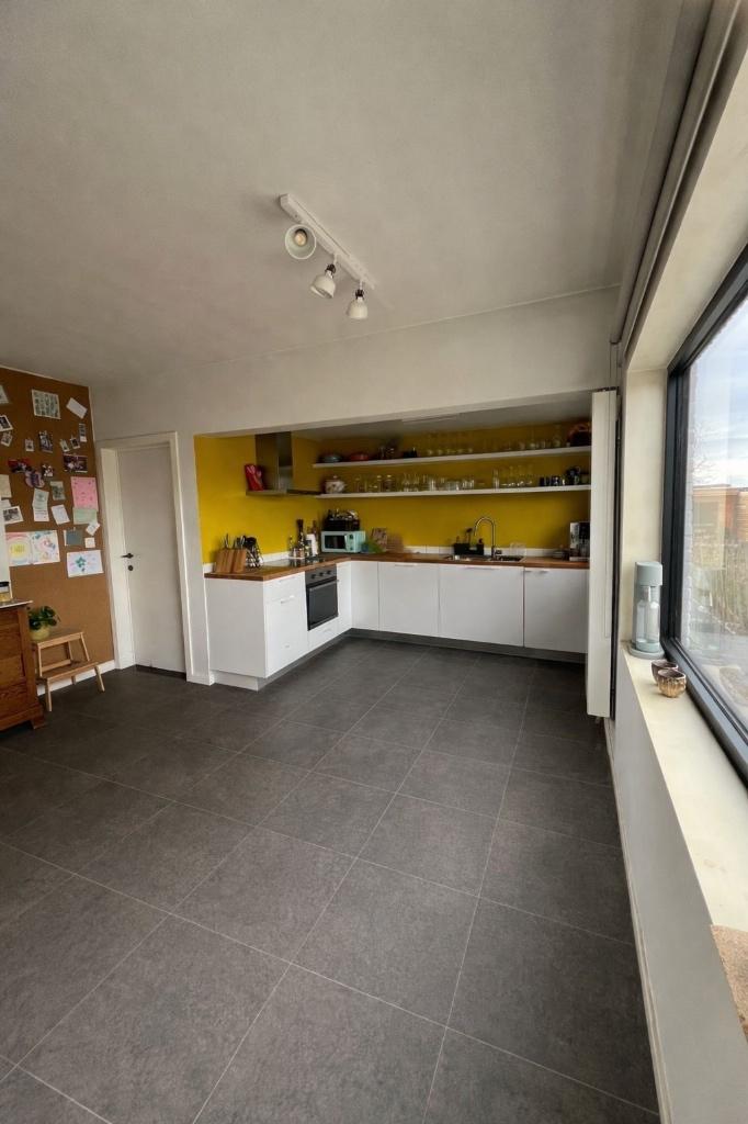 Moderne keuken L-vorm, Huis en Inrichting, Keuken | Complete keukens, Gebruikt, Hoekkeuken, Wit, Hout, Ophalen