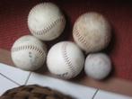 5 honkballen waaronder 4 grote nieuwe ballen + 2 honkballen, Sport en Fitness, Honkbal en Softbal, Ophalen of Verzenden, Gebruikt