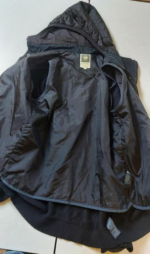 Gilet avec doublure à capuche G-Star, Kleding | Heren, Truien en Vesten, Zo goed als nieuw, Zwart, Ophalen of Verzenden