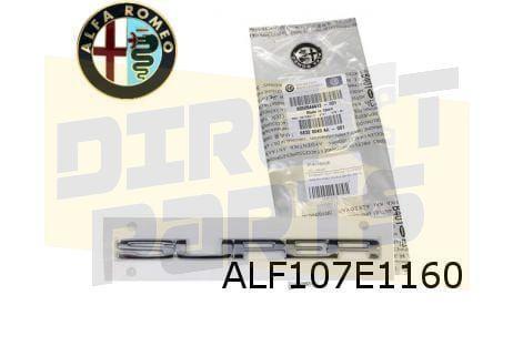 Alfa Romeo Giulia achterklepembleem tekst ''Super''  Origine, Auto-onderdelen, Carrosserie, Alfa Romeo, Nieuw, Verzenden