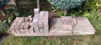 Gratis diverse oude kleistenen, dals en klinkers., Tuin en Terras, Ophalen, Gebruikt, Beton, Klinkers