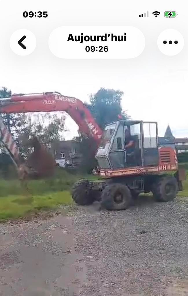 GRUE EXCAVATRICE O&K MH4 12T, Zakelijke goederen, Machines en Bouw | Kranen en Graafmachines, Kraan, Ophalen