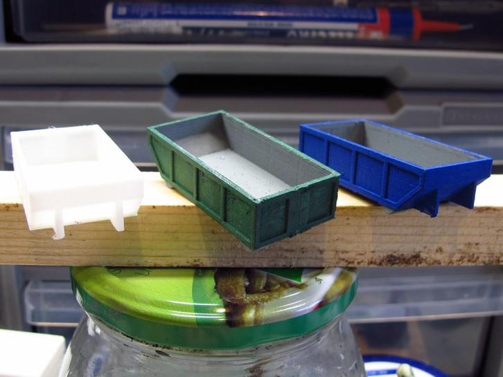 containers schaal ho, Hobby en Vrije tijd, Modeltreinen | H0, Zo goed als nieuw, Brug, Tunnel of Gebouw, Gelijkstroom of Wisselstroom