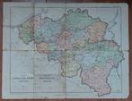 Kaart van den Postdienst van België 1937, Livres, Atlas & Cartes géographiques, Carte géographique, Utilisé, Enlèvement ou Envoi
