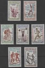 MAROC :1960: Y.413-420**(sans 419) : Jeux Olympiques de Rome, Postzegels en Munten, Ophalen of Verzenden