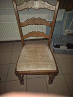 6 eetkamerstoelen, Huis en Inrichting, Stoelen, Ophalen, Hout, Gebruikt, Bruin