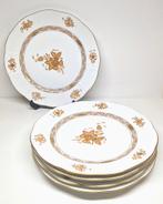 Herend 5 borden Apponyi brown decor, Hongarije 20e eeuw., Antiek en Kunst, Ophalen of Verzenden