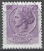 Italie 1955/1960 - Yvert 716 - Pièce Syracuse - 25 l. (ST), Envoi, Affranchi