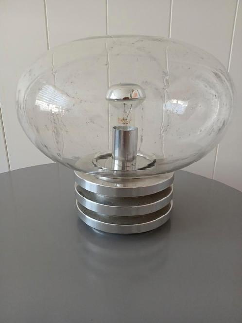 Vintage design Doria Leuchten tafellamp, Huis en Inrichting, Lampen | Tafellampen, Zo goed als nieuw, Minder dan 50 cm, Glas, Metaal