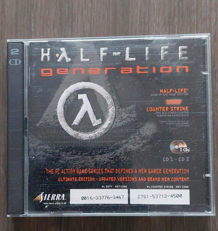 CD-ROM Half life Generation 3 stuks, Games en Spelcomputers, Games | Pc, Zo goed als nieuw, Ophalen of Verzenden