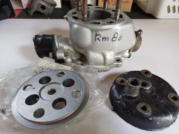 suzuki rm 80 cilinder/kop/koppeling frontplate crosser beschikbaar voor biedingen