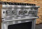 🔥Luxe Fornuis Viking 76 cm rvs 4 pits 1 elektrische oven, 60 cm of meer, 4 kookzones, Vrijstaand, Energieklasse A of zuiniger