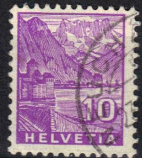 Zwitserland 1934 - Yvert 273 - Kasteel van Chillon (ST), Postzegels en Munten, Postzegels | Europa | Zwitserland, Gestempeld, Verzenden