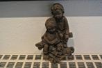 Vintage Plaquette Twee Kinderen met Hond(Spaniel), Antiek en Kunst, Ophalen of Verzenden