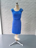 Kobaltblauwe jurk met leuke details XS, Blauw, Yessica, Ophalen of Verzenden, Knielengte