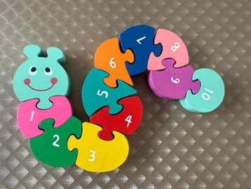 Puzzelrups en puzzelslang (cijfers 1 t.e.m. 10) beschikbaar voor biedingen