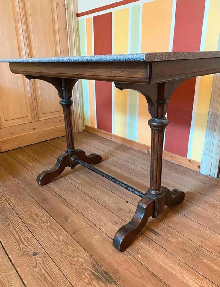 💫 RETRO! OUDE BISTROTAFEL/CAFÉ LIÈGE UIT DE JAREN 20, Antiek en Kunst, Antiek | Meubels | Tafels, Ophalen