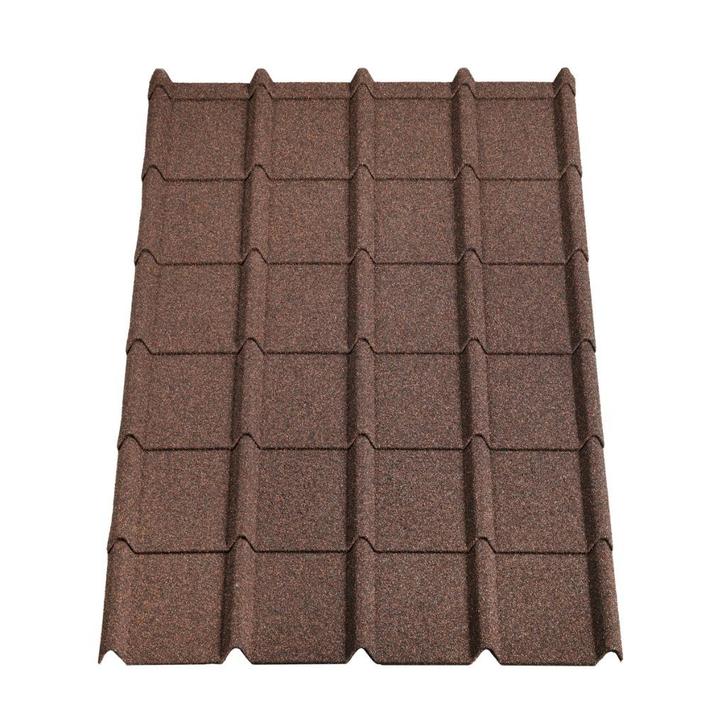 FAILLISSEMENTSPARTIJ NWE METALEN DAKPANPLATEN BRUIN 113x83cm, Doe-het-zelf en Bouw, Platen en Panelen, Nieuw, Overige materialen