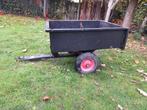 Aanhangwagen (kipper) zitmaaier, Ophalen, Gebruikt