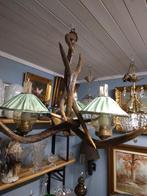 Mooi antiek hang lamp  in herten gewei, Antiek en Kunst, Antiek | Verlichting, Ophalen