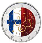 2 euro Finland 2013 Parlement gekleurd, Postzegels en Munten, Munten | Europa | Euromunten, 2 euro, Ophalen of Verzenden, Finland