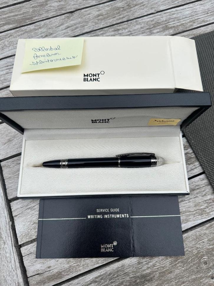 Montblanc starwalker fineliner, Verzamelen, Pennenverzamelingen, Zo goed als nieuw, Fineliner, Mont Blanc, Met doosje, Met reclame