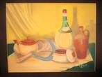 Stilleven, krijttekening op papier, Comme neuf, Enlèvement, Création originale, Dessin