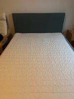 Blauwe 2 pers. Boxspring 140x200, Ophalen, Gebruikt, Blauw, Tweepersoons