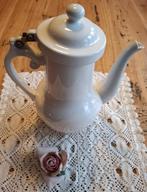 Antieke Franse vuurvaste koffiepot met scharnierbare deksel, Antiek en Kunst, Ophalen of Verzenden