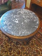 salontafel marmeren blad, Huis en Inrichting, Tafels | Salontafels, Ophalen, Gebruikt, 50 tot 100 cm, 50 tot 75 cm