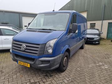 Volkswagen Crafter 2.0 TDI L2 Airco MOTOR SCHADE !!, Autos, Euro 5, Achat, Bleu, Diesel