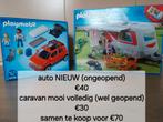 playmobil auto + caravan, Ophalen, Zo goed als nieuw