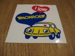 Sticker Monroe I Love Schokdempers Auto, Verzamelen, Ophalen of Verzenden, Nieuw, Auto of Motor