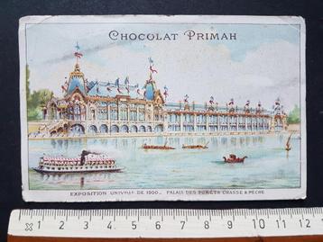 Chromo Chocolat Primah Exposition Universelle 1900 Paris beschikbaar voor biedingen