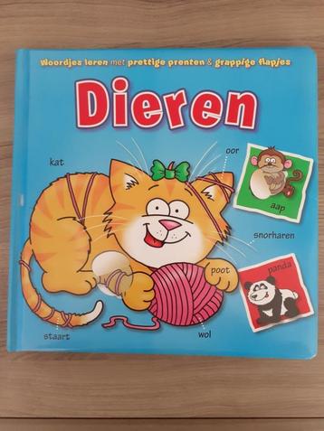 Dieren- boekje woordjes en met flapjes beschikbaar voor biedingen