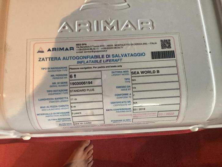 Reddingsvlot, Watersport en Boten, Accessoires en Onderhoud, Gebruikt, Overige typen, Ophalen of Verzenden