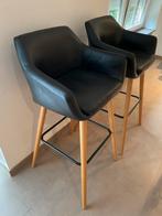 Tabouret de bar, bois et simili cuir., Ophalen, Gebruikt, Hout