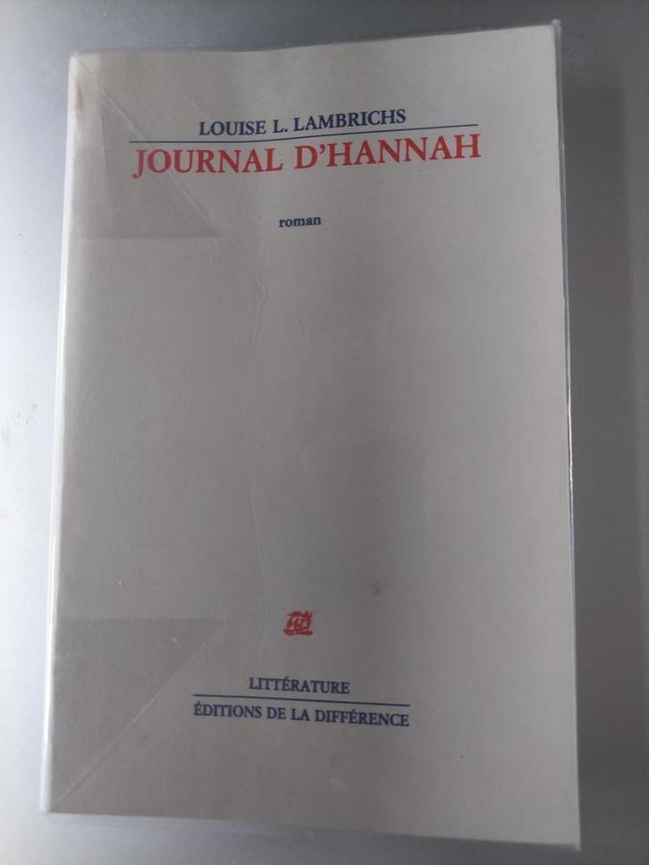 Le journal d'Hannah Louise Lambrichs, Livres, Romans, Utilisé, Enlèvement ou Envoi